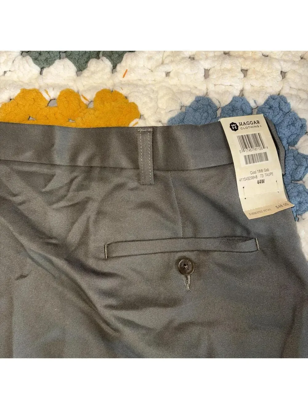 Haggar Cool 18 $48 NEW Performance Smart Taupe Shorts 44W men’s NWT  Classic